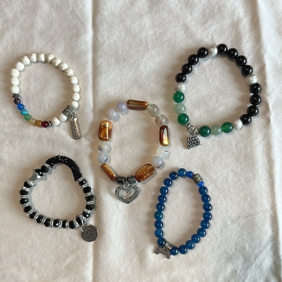 5 Bracelets Bundle. Handmade-New! - Picture 1 of 7